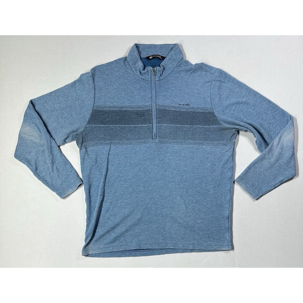 Travis Mathew Bridge The Gap Quarter Zip Pullover XL Blue Golf  Casual